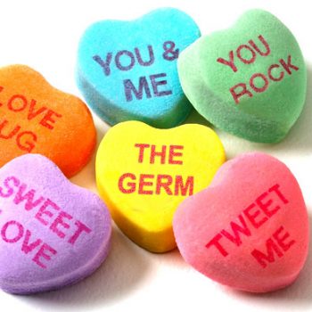 Germ candy hearts